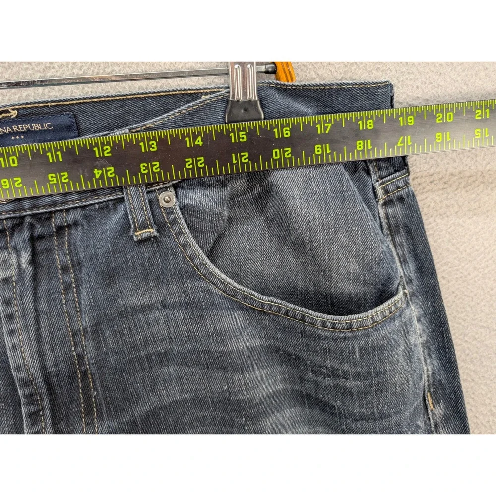 Banana Republic Men's‎ Straight Leg Dark Wash Denim Jeans Size 38/30 100% Cotton